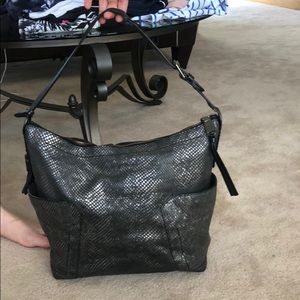 cole haan snakeskin print purse